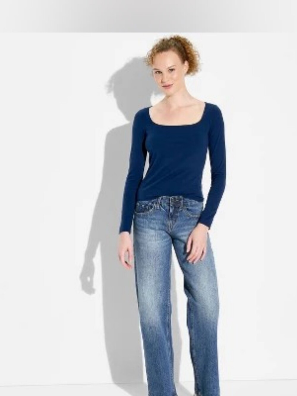 Wild Fable Low-Rise Straight Fit Jeans Dark Wash Size 10